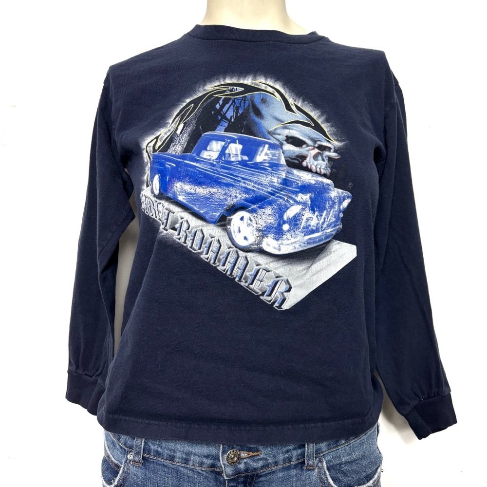 Street roamer skull graphic long sleeve tee